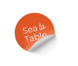 Sea to Table orange label
